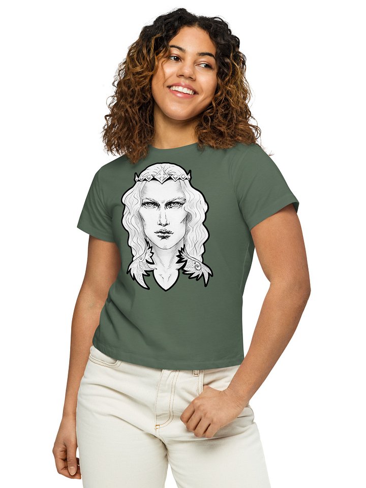 Prince Charming Black Line Women's High-Waisted Tee Cotton Heritage product image (2)