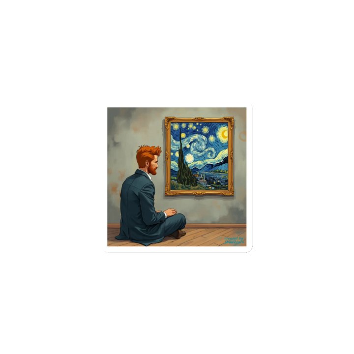 Van Gogh Reflecting on His Work Magnet product image (1)