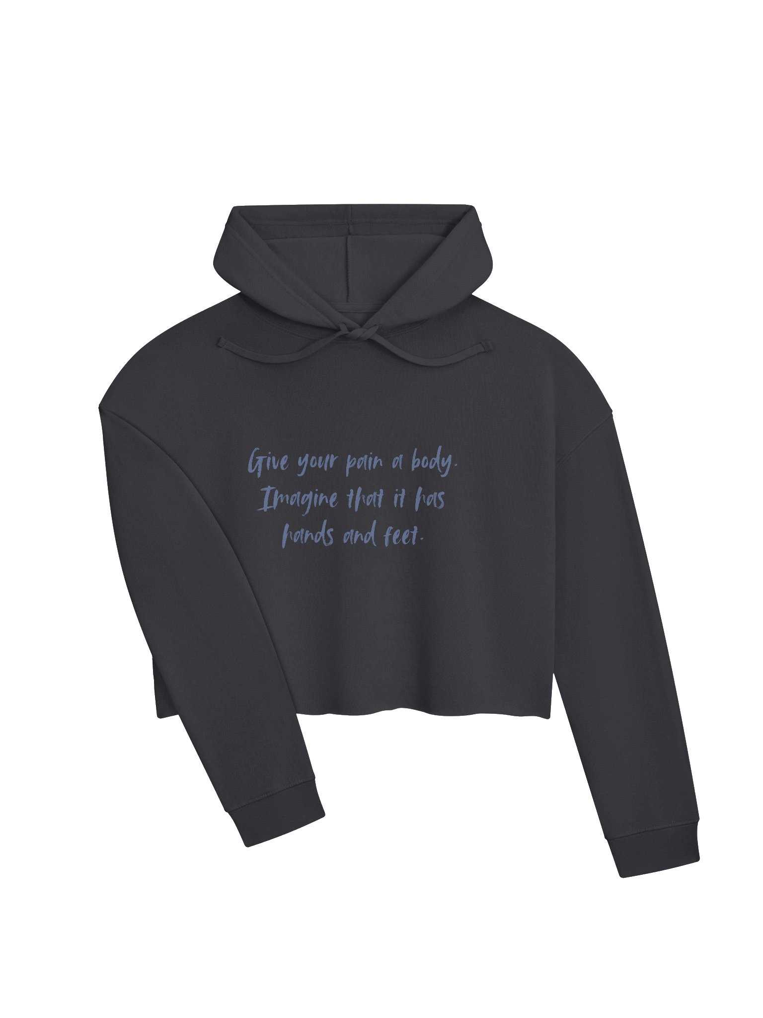 Give Your Pain a Body Women's Cropped Hoodie product image (3)