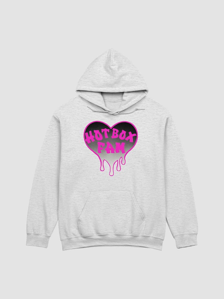 HOT BOX FAM PINK & BLACK OMBRE LOGO HOODIE product image (7)
