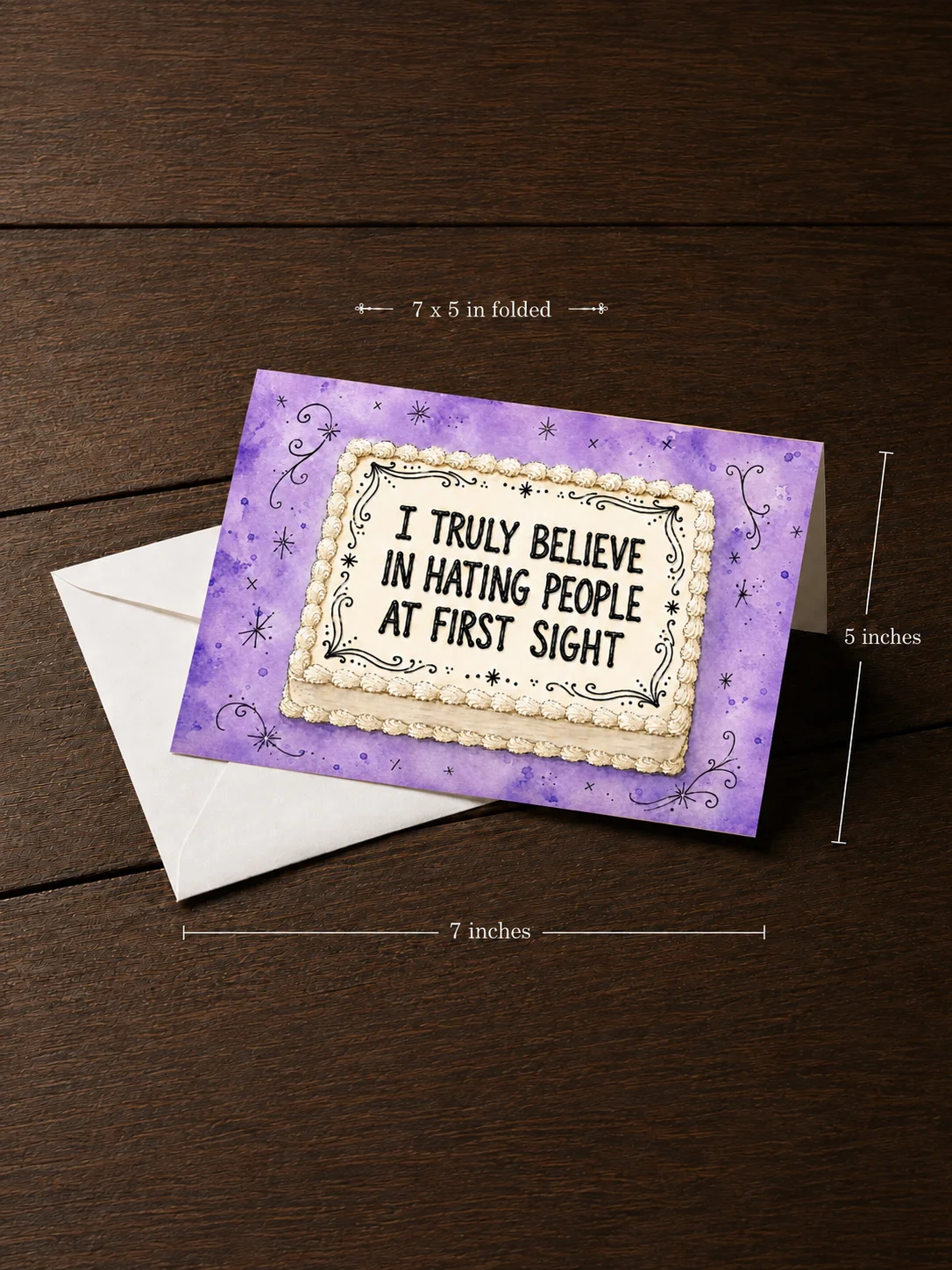 I Truly Believe in Hating People at First Sight Greeting Card product image (3)