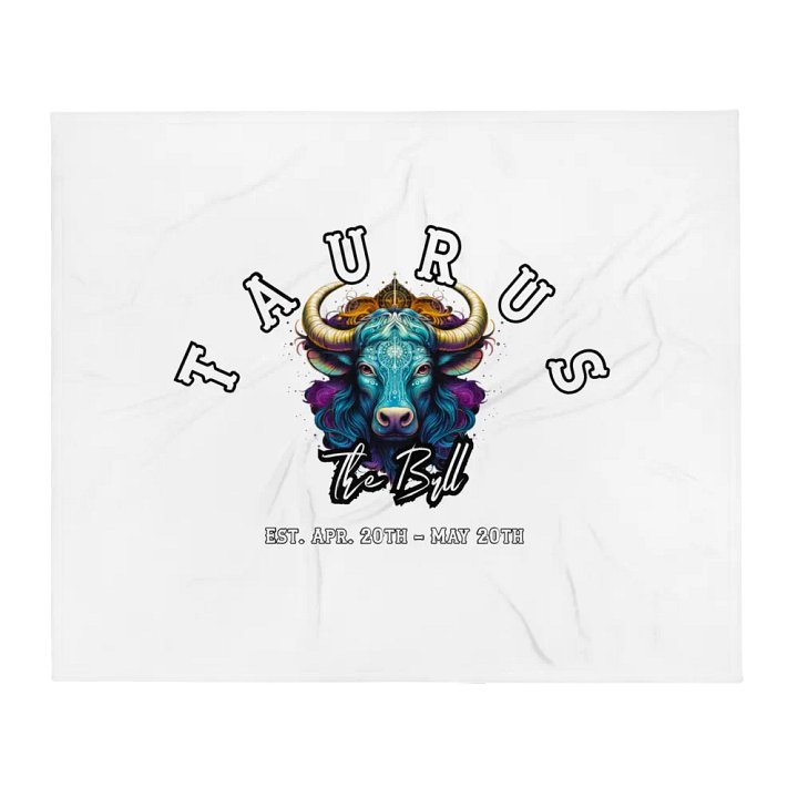 Taurus - Zodiac Throw Blanket product image (1)