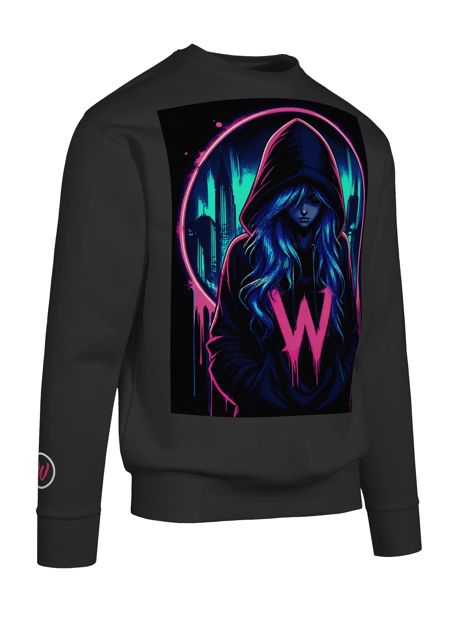 Neon Cyper Punk Girl Crew product image (37)