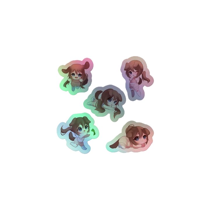 Chibishiro Sparkly Stickers product image (1)