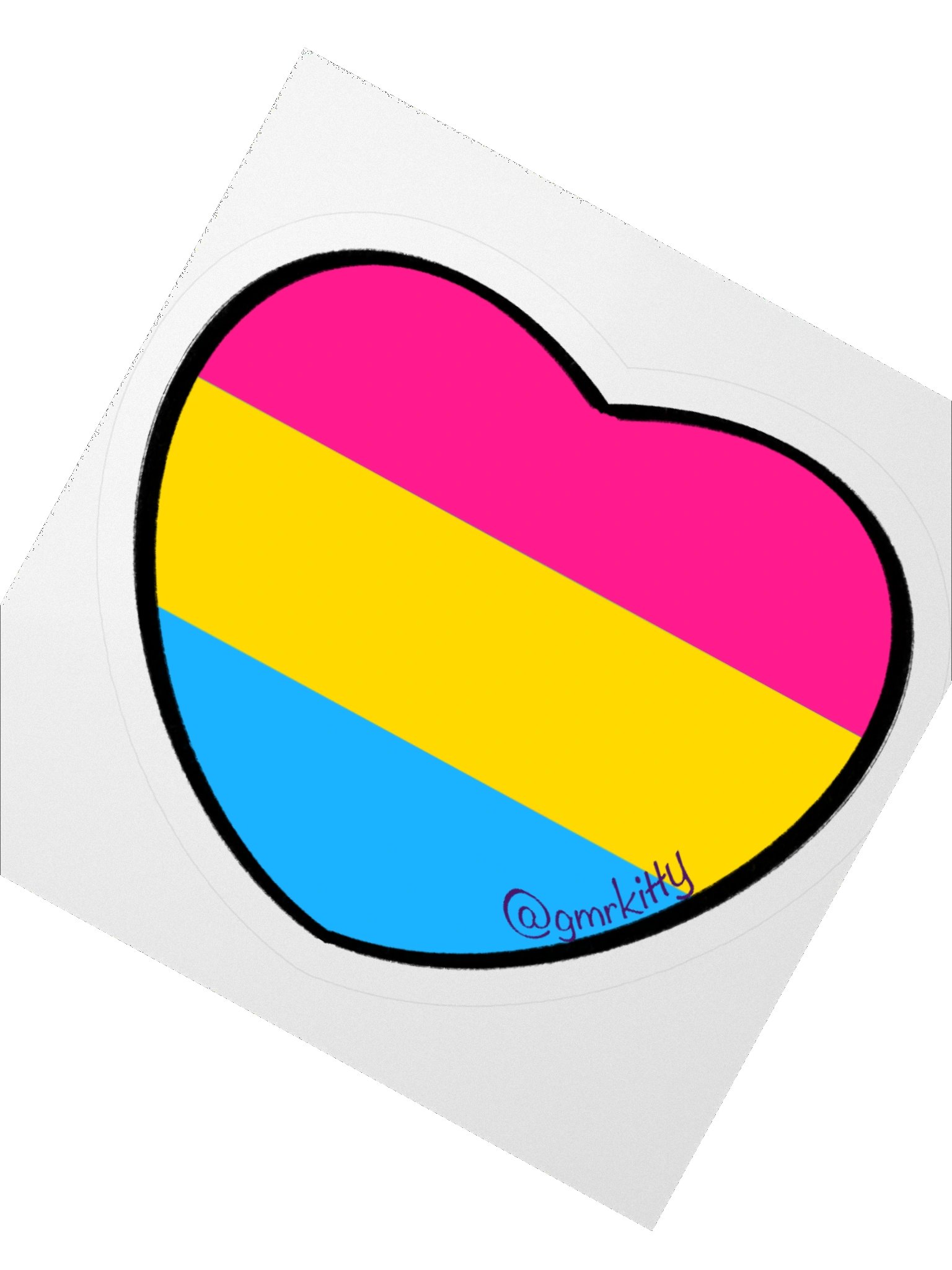 Pan Pride Heart Sticker product image (5)