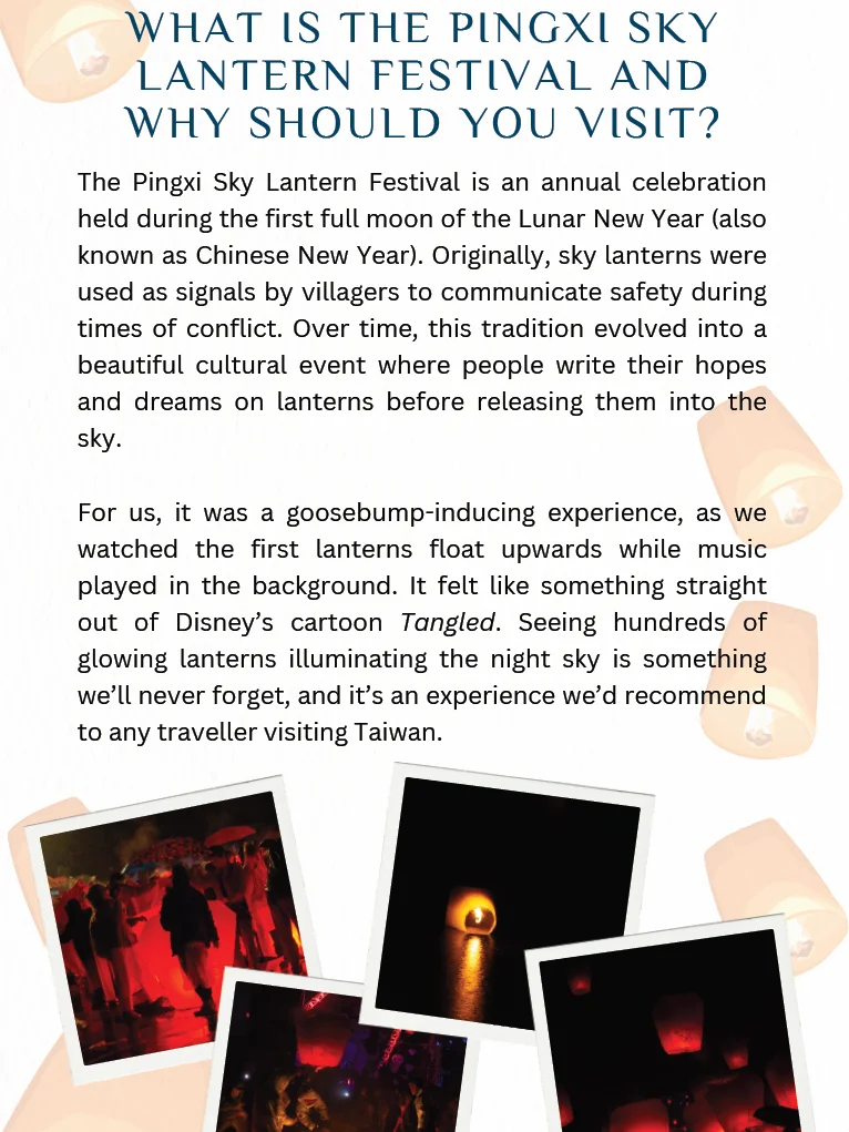 Everything We Wish We Knew Before Going to Pingxi Sky Lantern Festival in Taiwan product image (3)