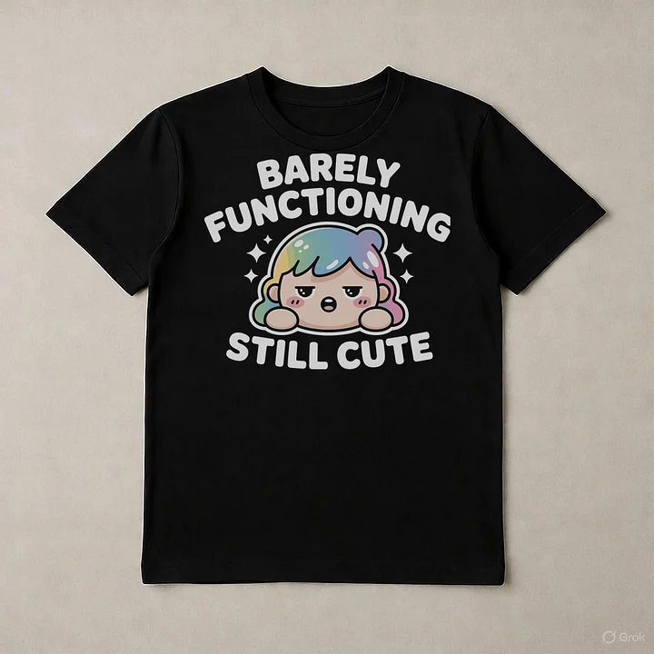 Barely Functional, Still Cute Soft Tee product image (1)