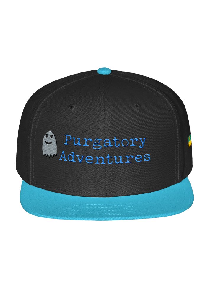 ghost behind cross with sask flag on side snapback product image (7)