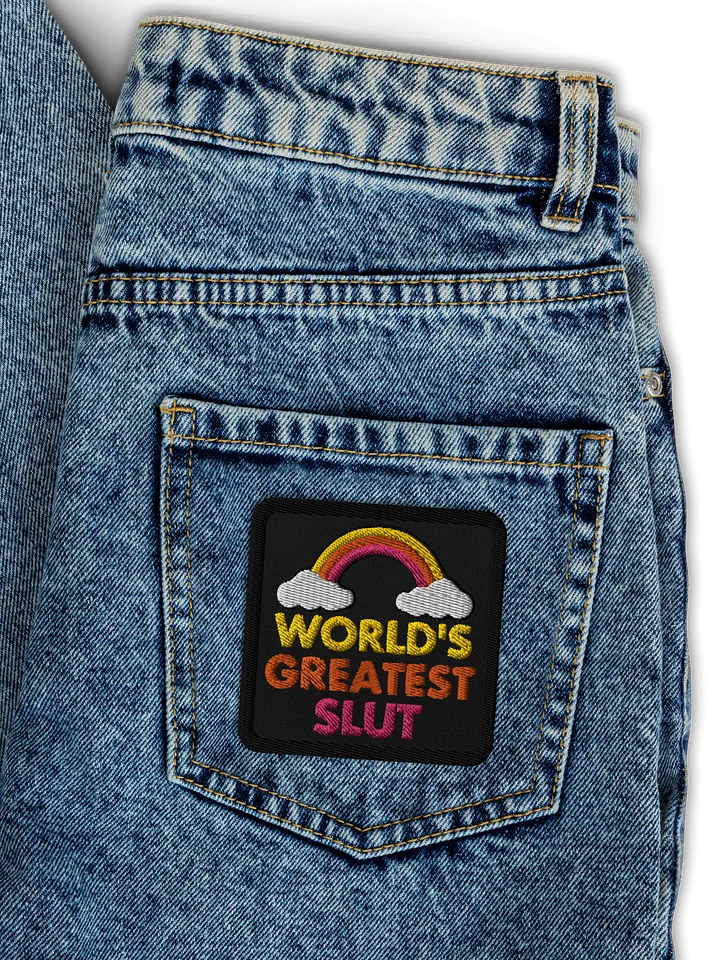 World's Greatest Slut 3 inch patch product image (1)