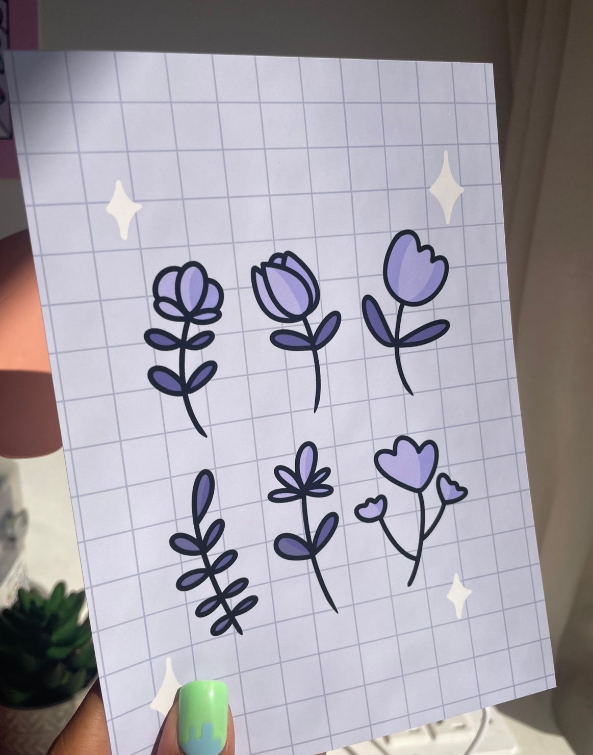 Purple Flowers Prints product image (1)