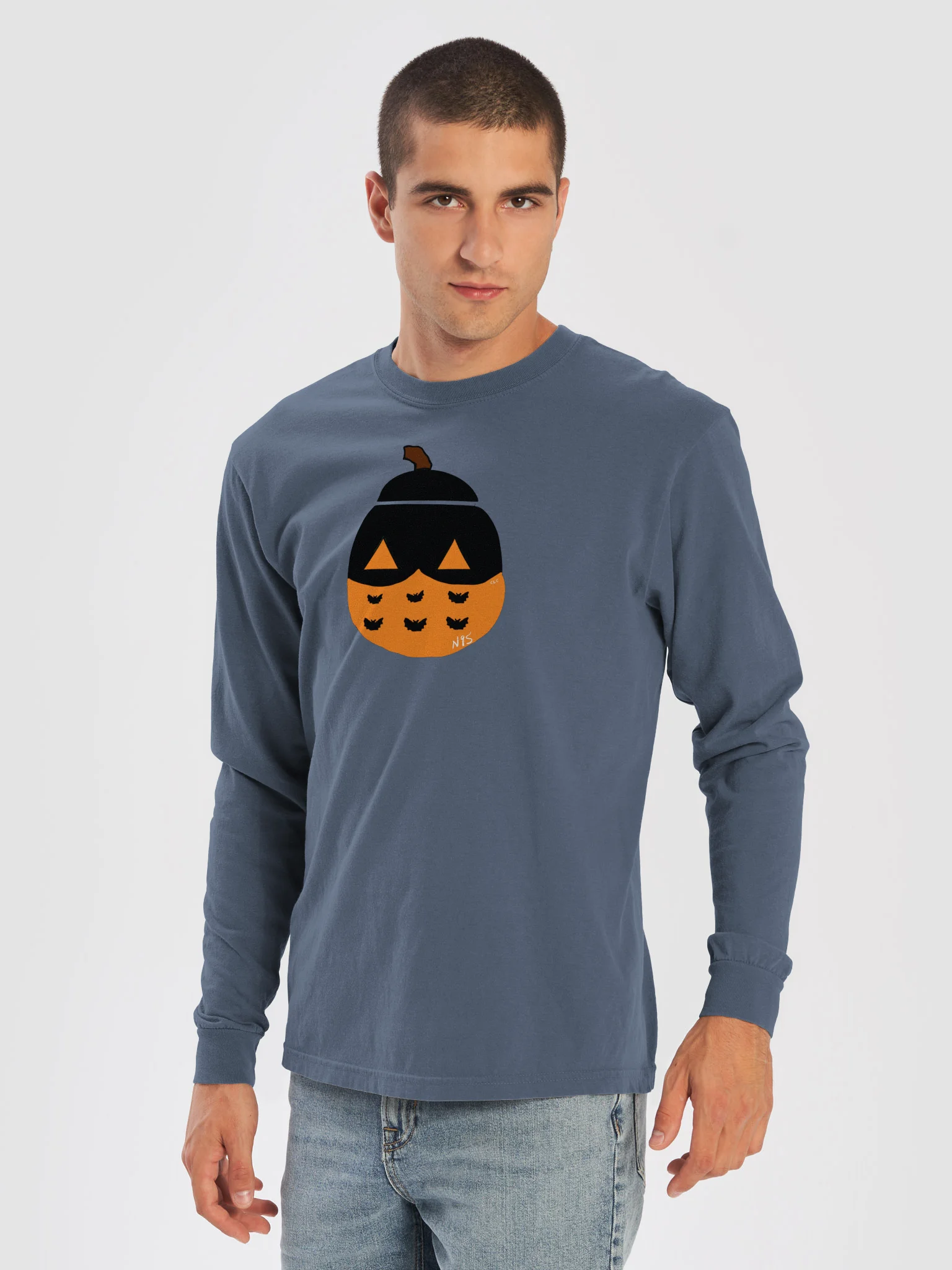 Mask-O-Lantern long sleeve tee product image (22)