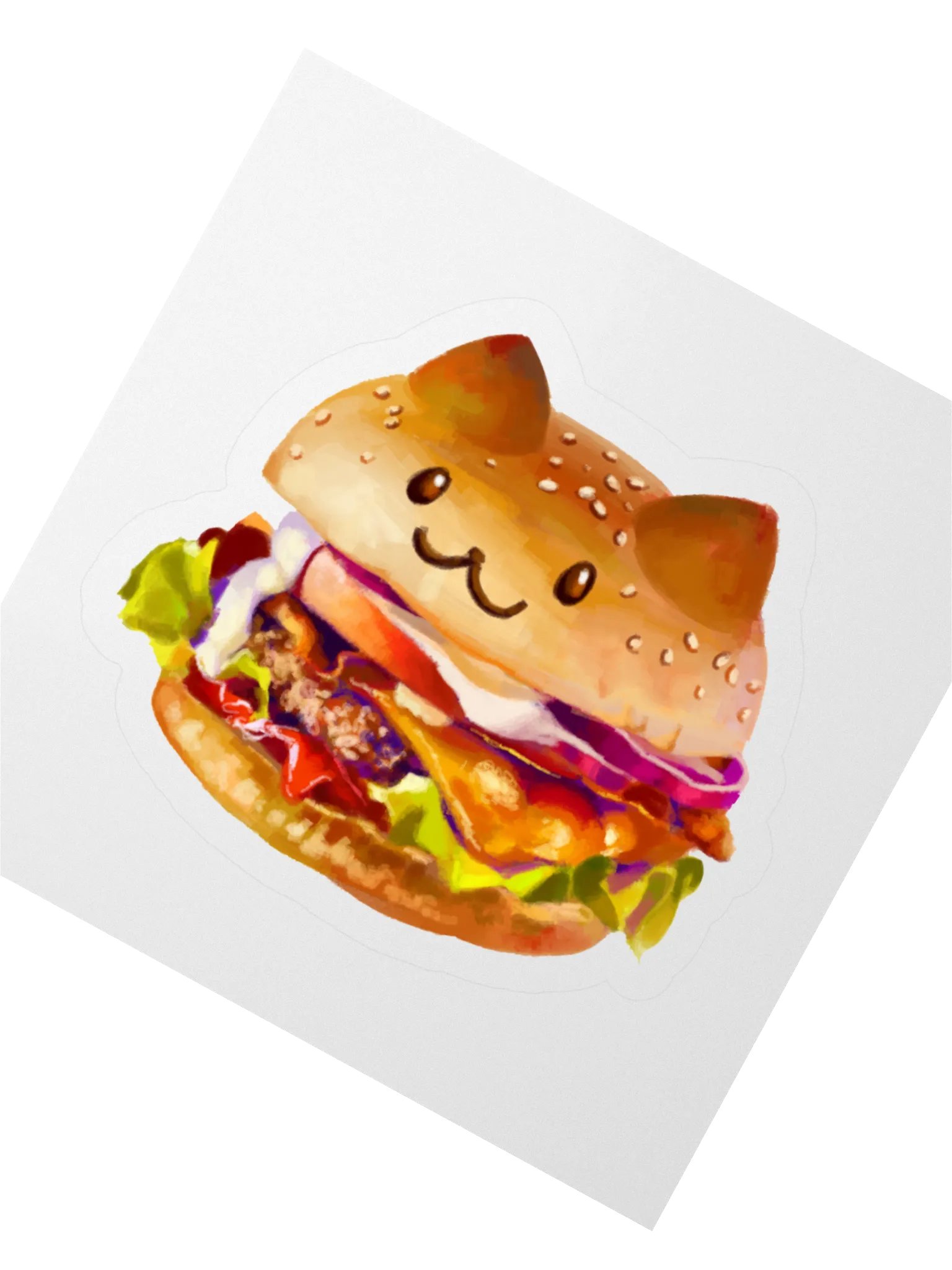 Cat Sandwich Sticker :3 product image (3)