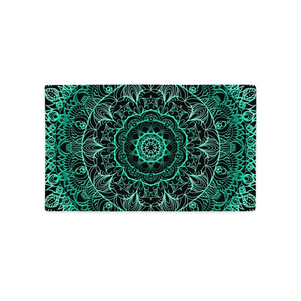 Teal Mandala Harmony Pillow Case product image (8)