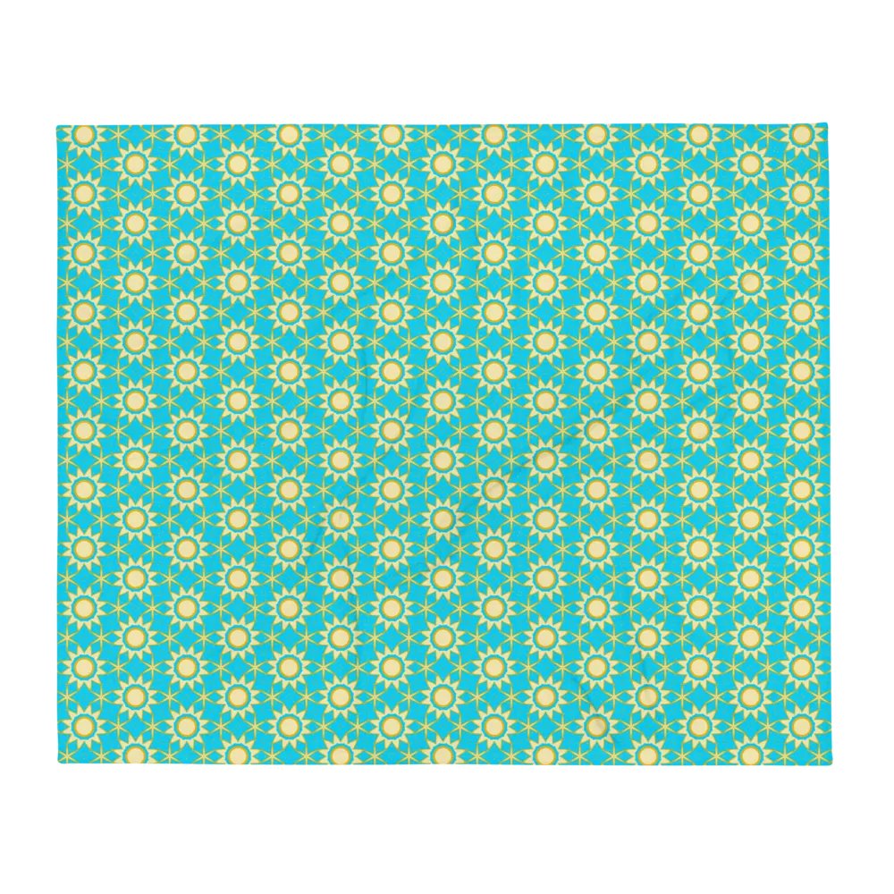 Celestial Sun & Stars Seamless Patterned Throw Blanket product image (5)