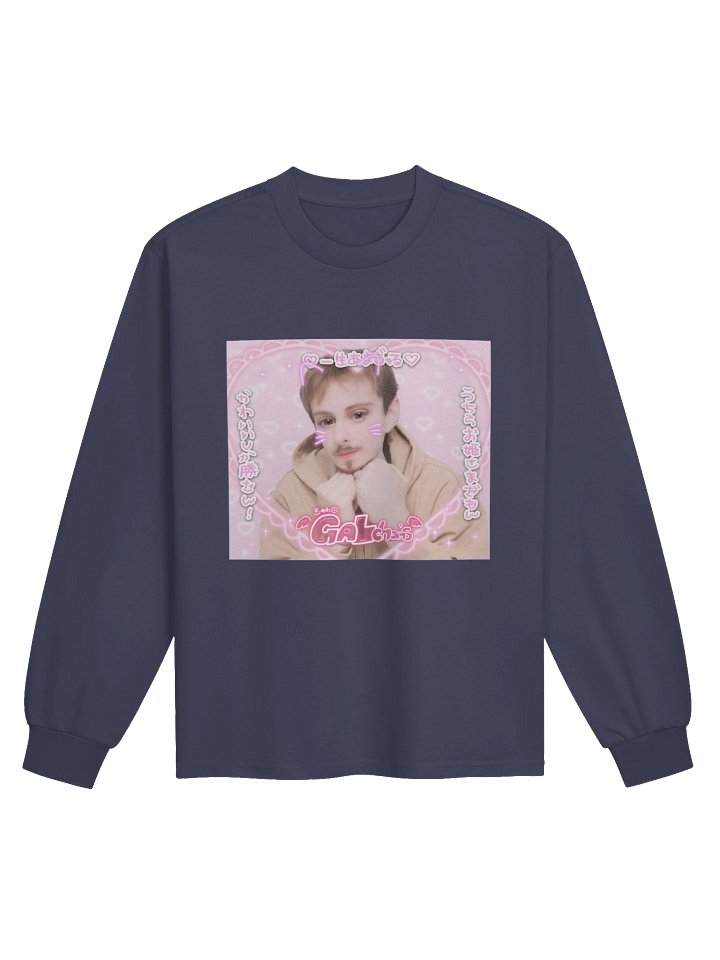 Kawaii Ben - Navy Long sleeve product image (1)