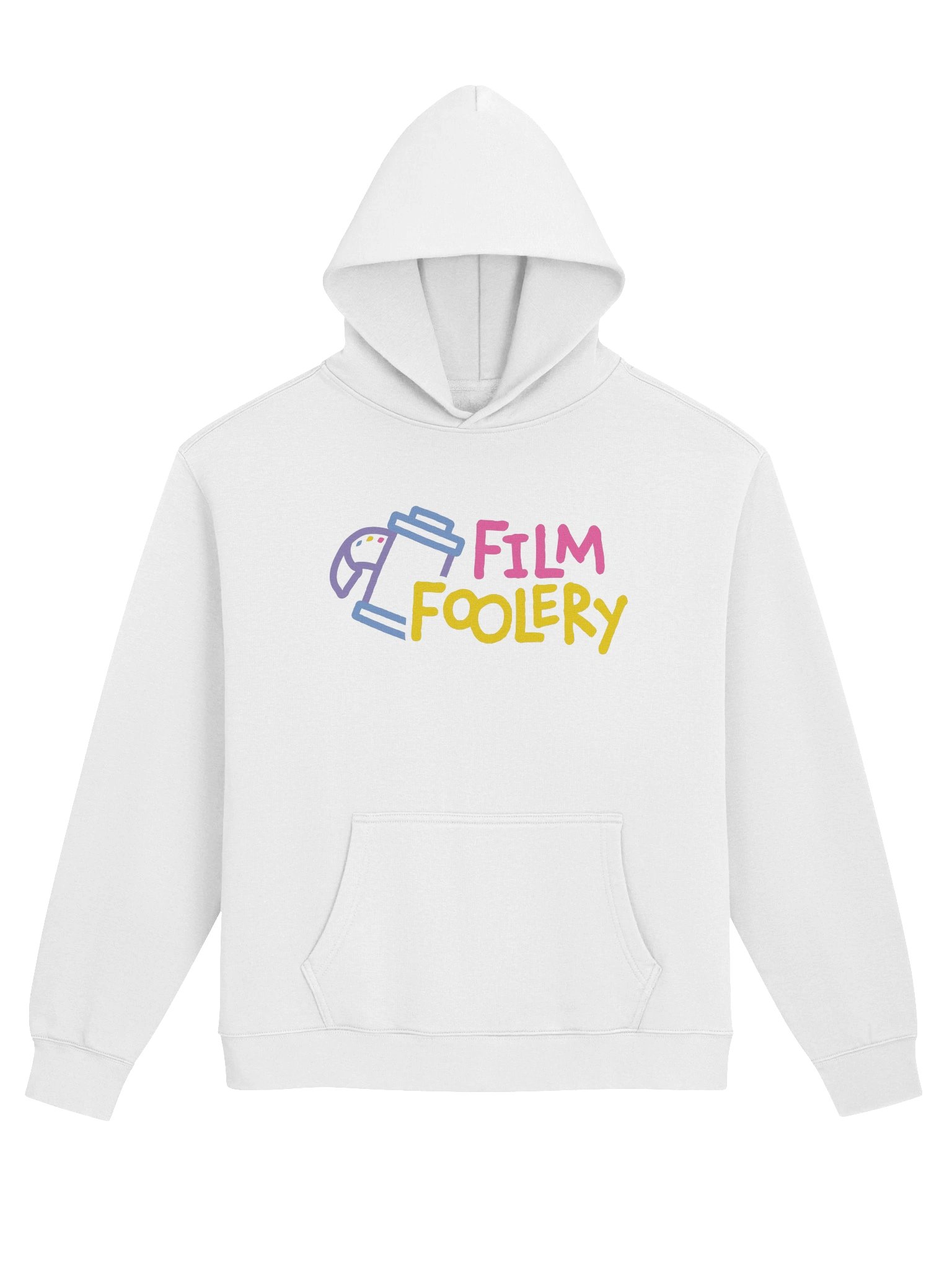 Film Foolery Colorful Logo Hoodie - White product image (1)
