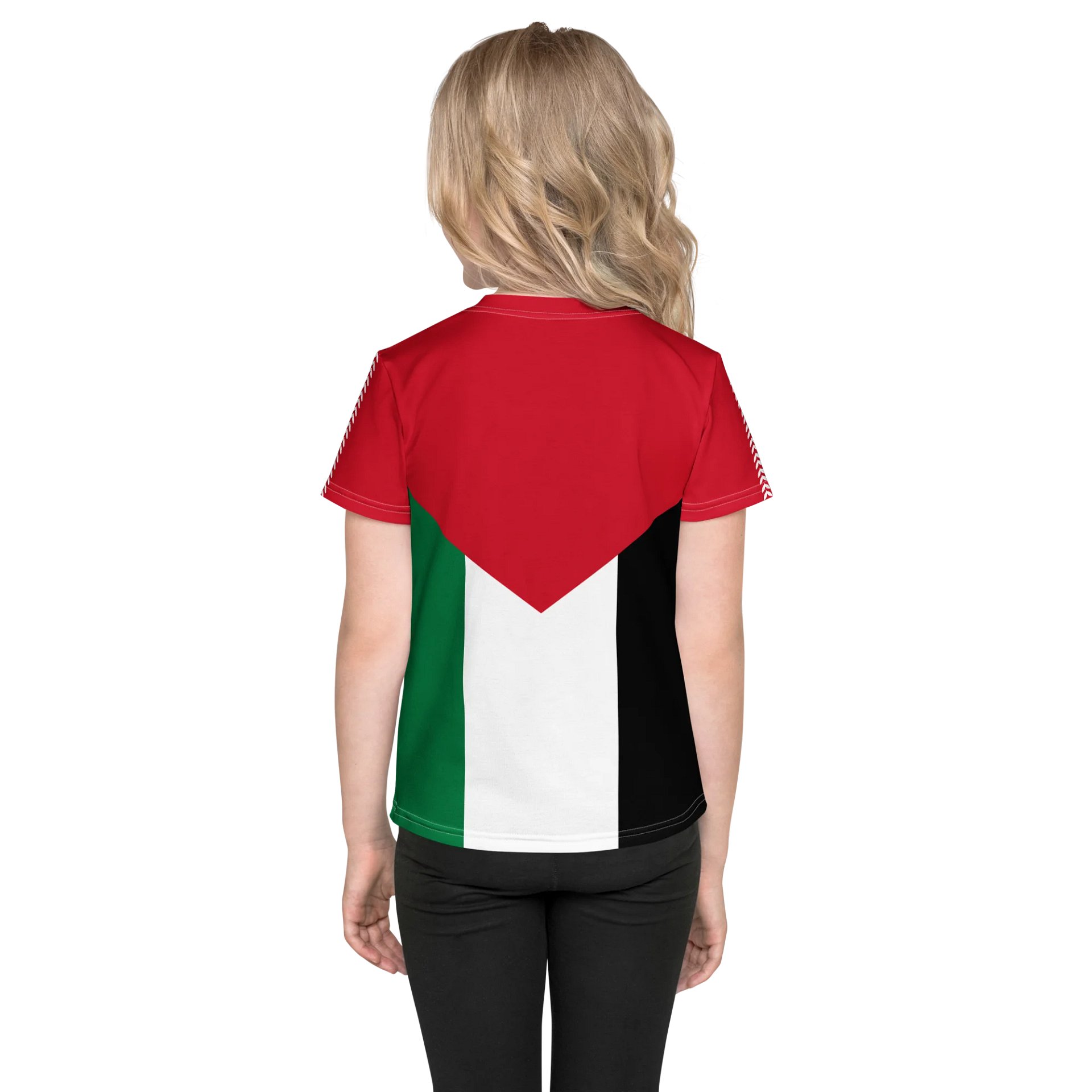 Palestine Flag Olive Vine Short Sleeve Kids T-shirt product image (4)