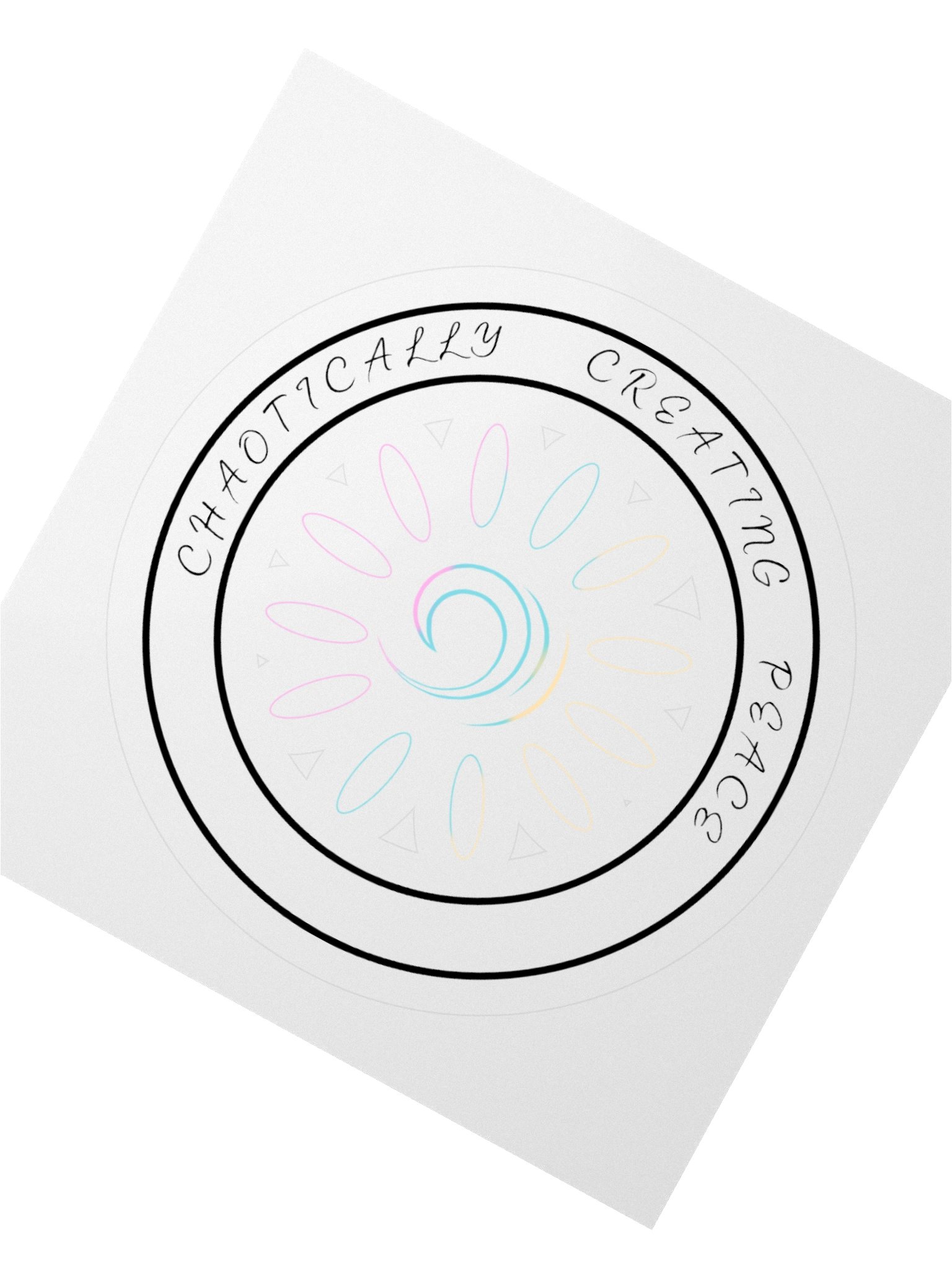 Peace Wave Chaotically Creating Peace Sticker #2 product image (2)