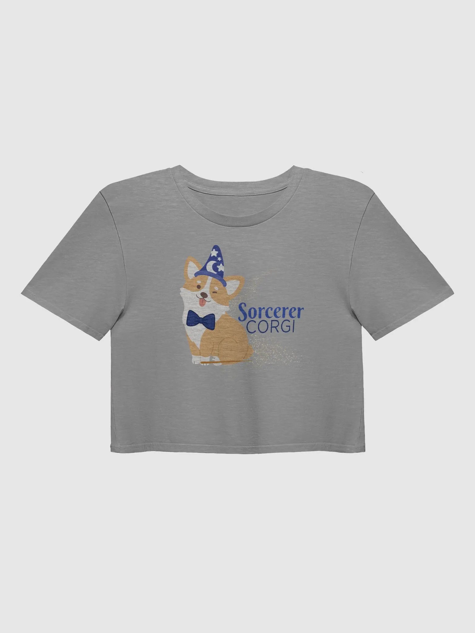 Sorcerer Corgi Crop Tee – Mickey Mouse Cuteness with a Magical Twist product image (1)