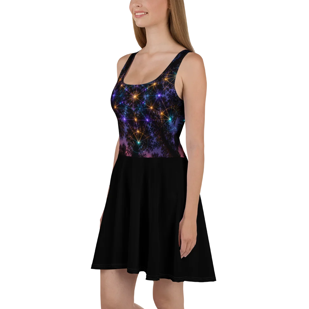 Starlit Frequency Skater Dress product image (1)