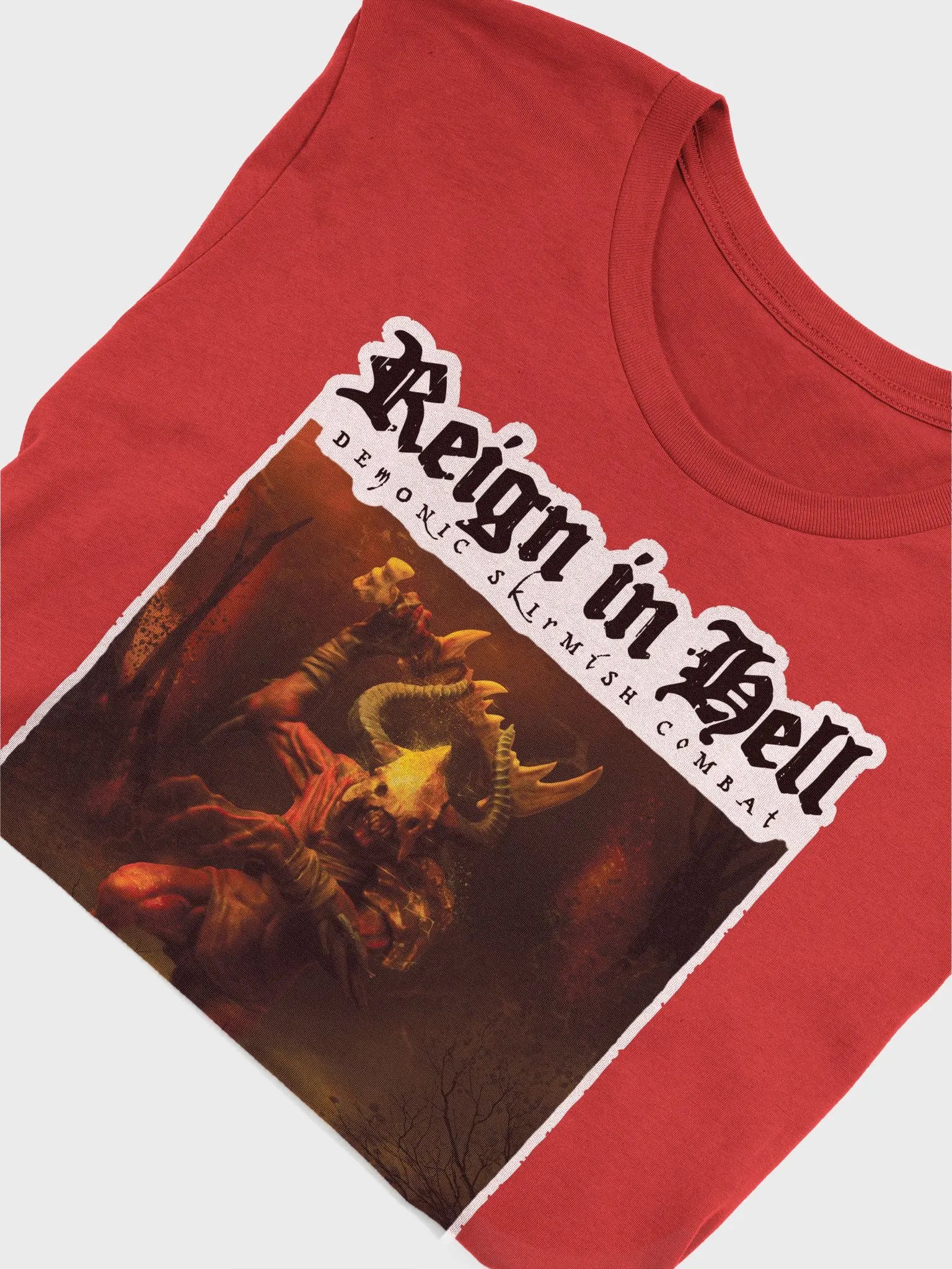 Reign in Hell - red demon (top logo) shirt product image (2)