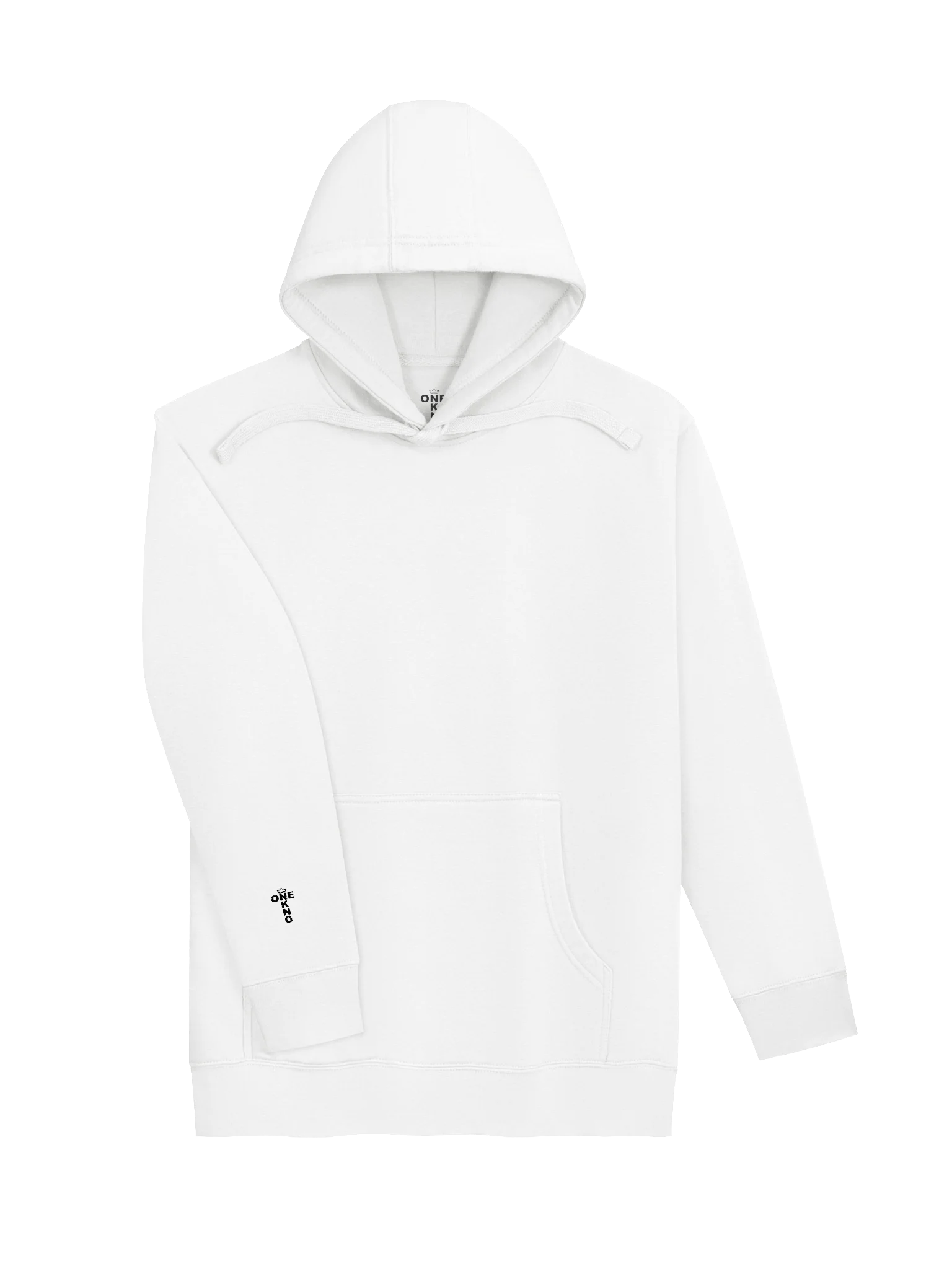 ONE KING Crusader Oakeshott Premium Soft Blend Hoodie with embroidered sleeve logo black print product image (3)