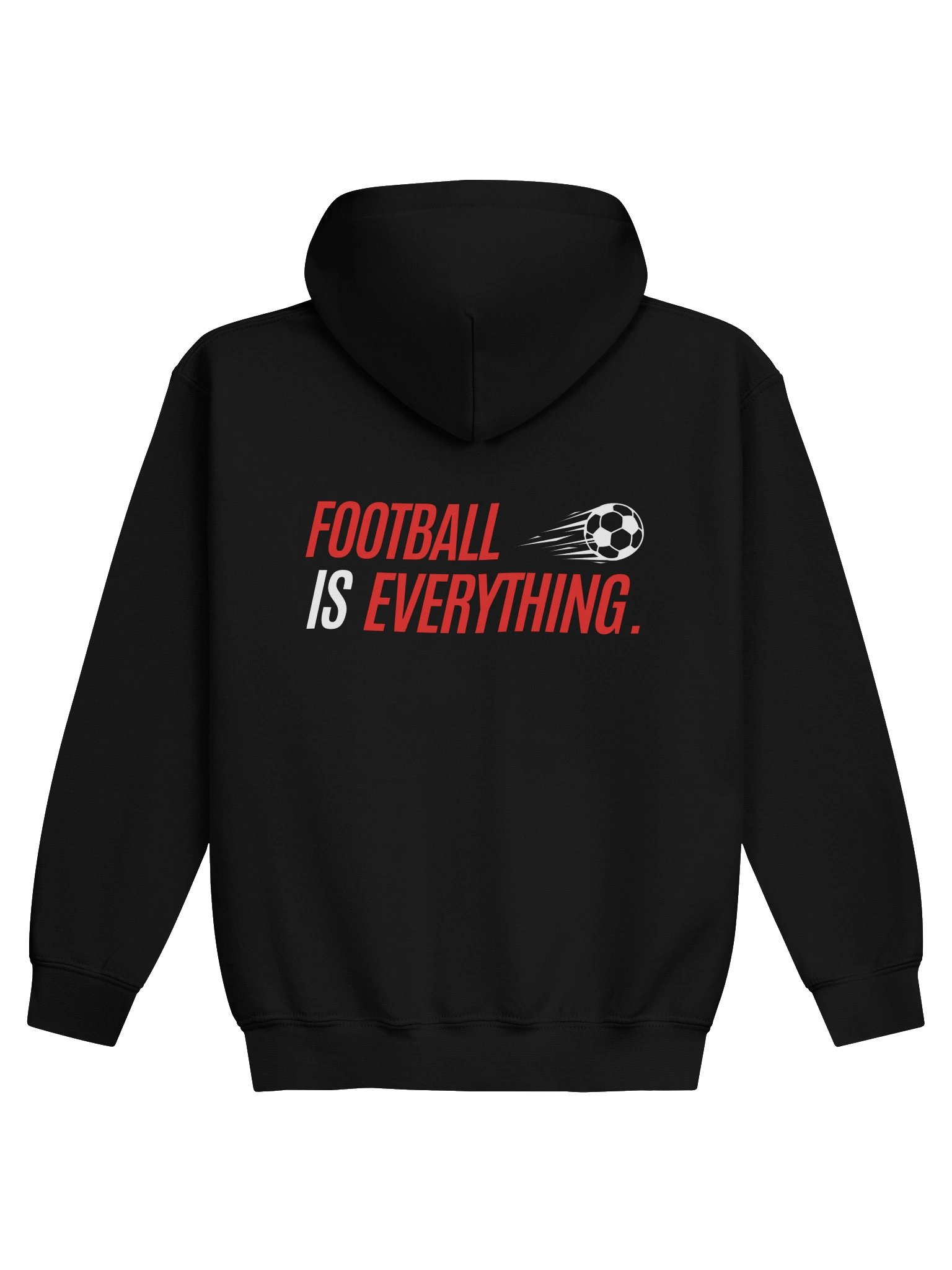 'Football Is Everything.' Youth Hoodie (Black) product image (1)