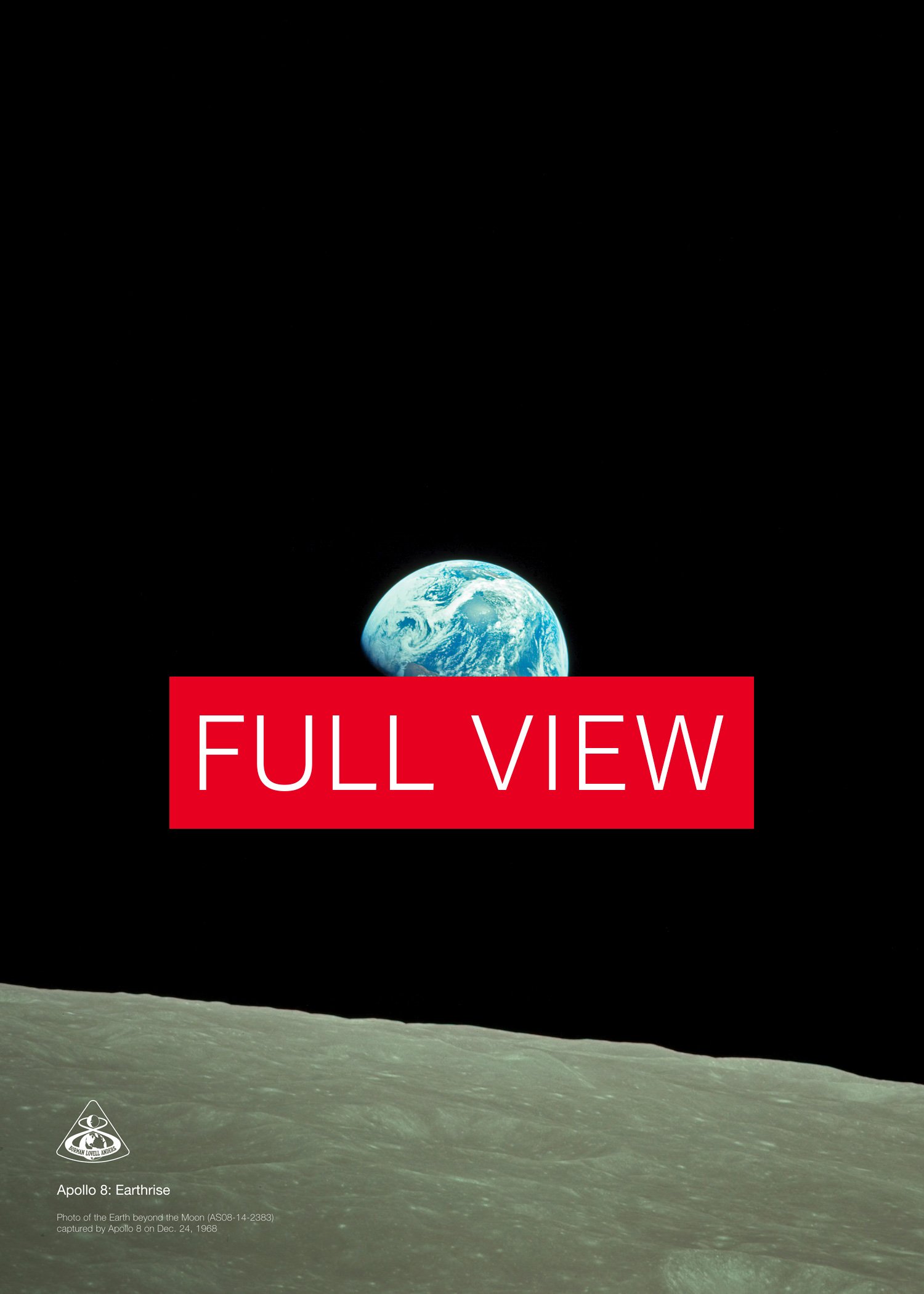 NASA Apollo 8: Earthrise — space poster, photo poster, Earth poster, science poster product image (6)