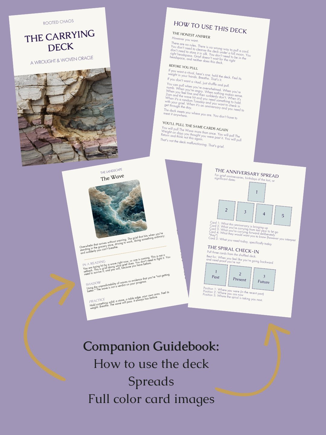 The Carrying Deck: A Wrought & Woven Oracle | 36-Card Printable Grief Oracle Deck (Digital PDF) product image (7)