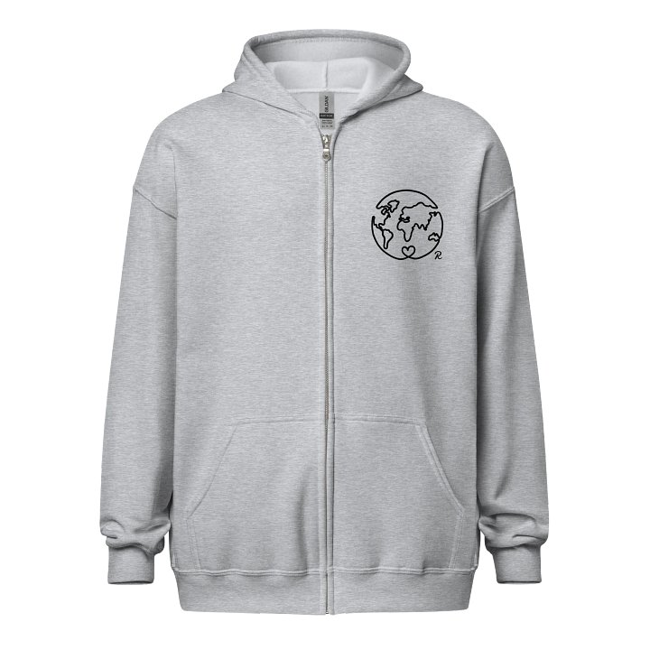You deserve the world - zip up product image (1)