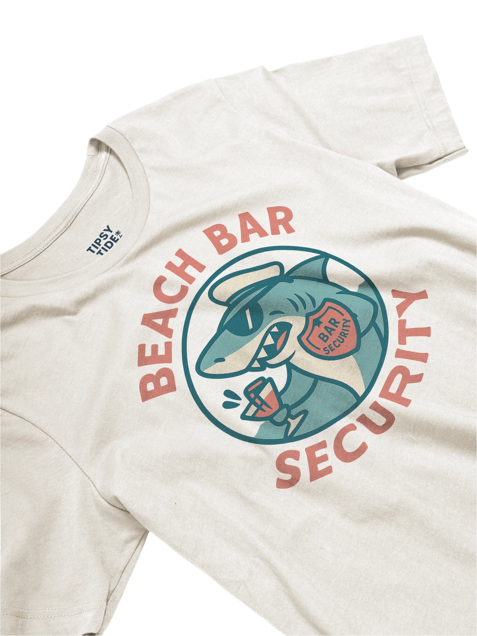 Captain Shark Beach Bar Security T-Shirt product image (3)
