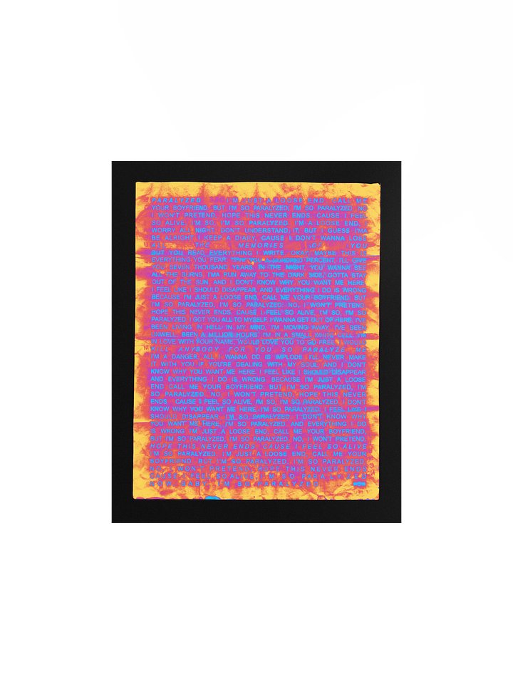 PARALYZED HEAT WAVE POSTER product image (1)