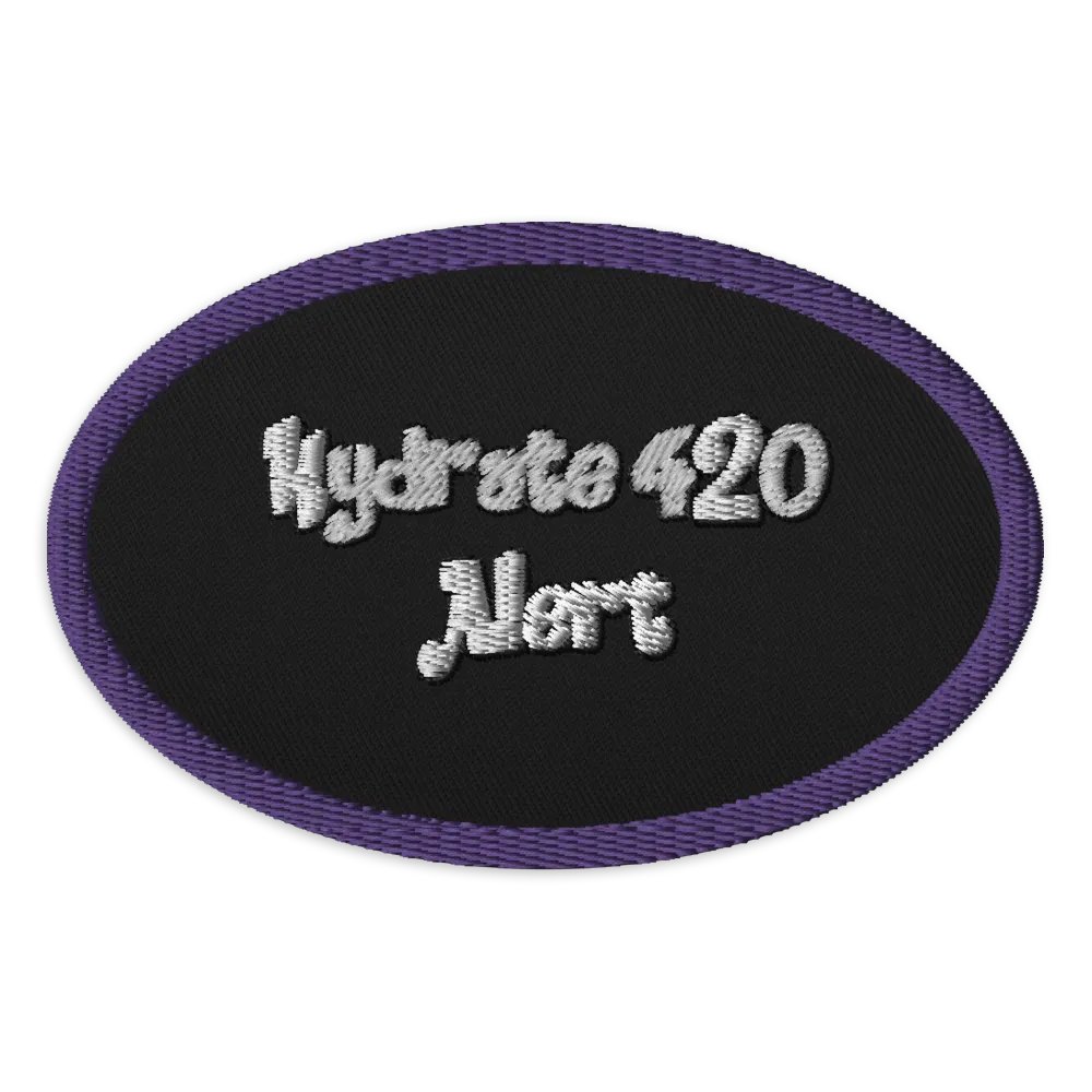 Hydrate 420 Alert Embroidered Patch product image (1)