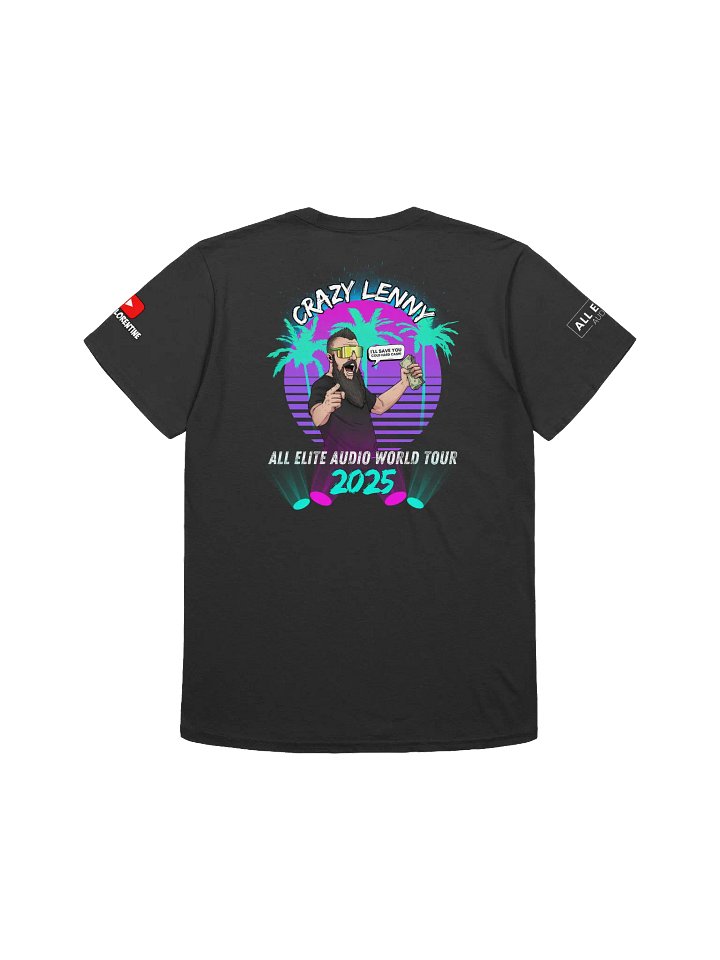 Crazy Lenny's All Elite Audio World Tour '25 Tee product image (1)