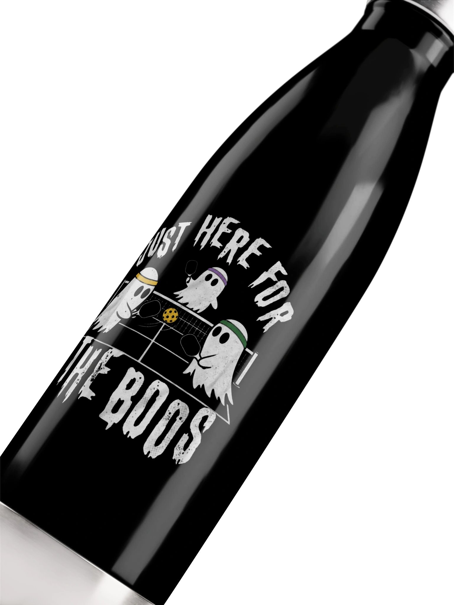 Just Here for the Boos Halloween Pickleball Water Bottle product image (5)