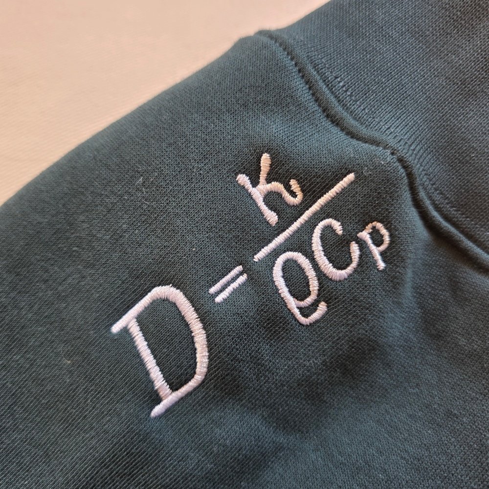 Temperature Waves - Embroidered Physics Art Unisex Premium Hoodie product image (4)
