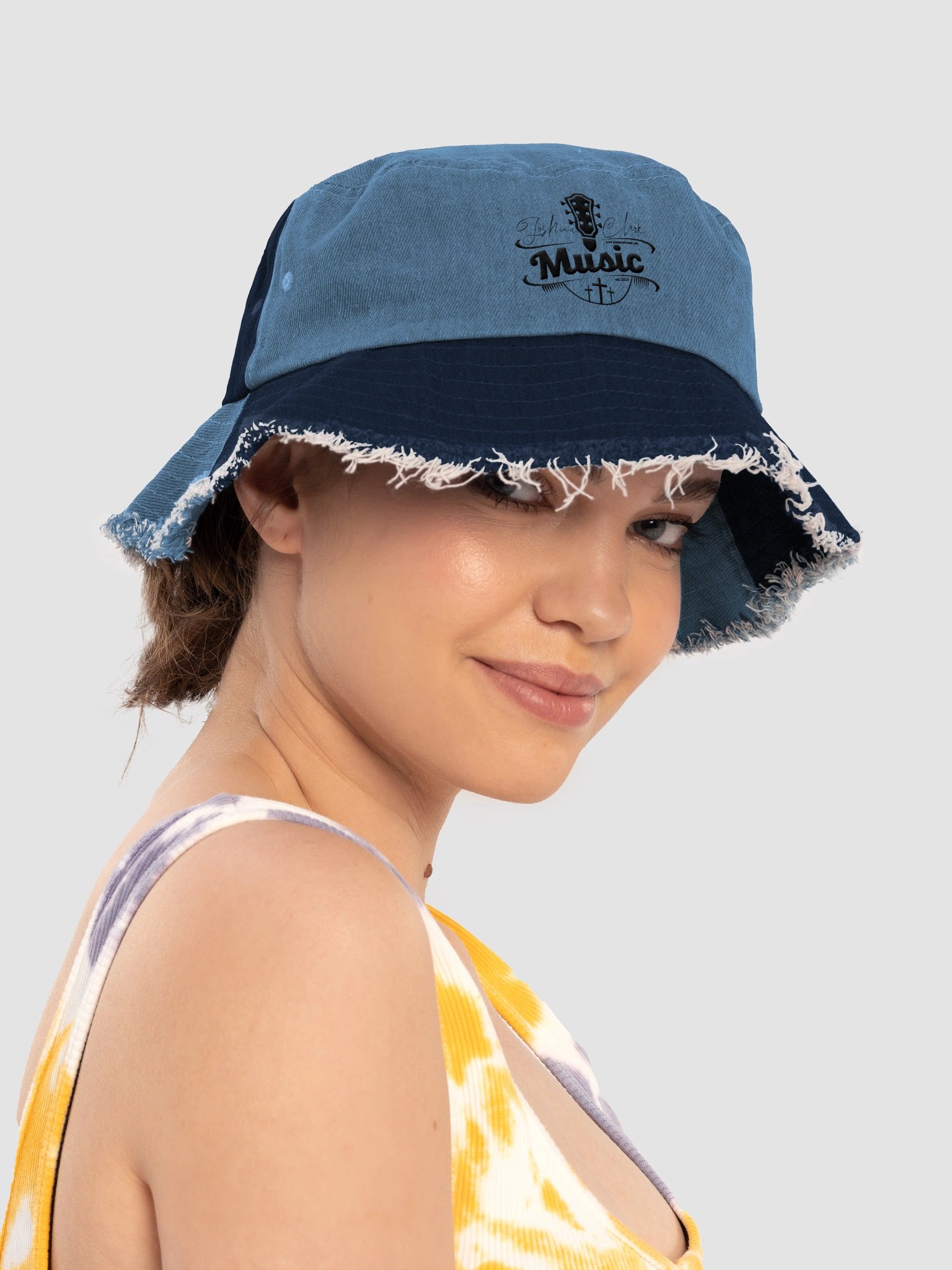 Capstone Distressed Denim Bucket Hat product image (4)