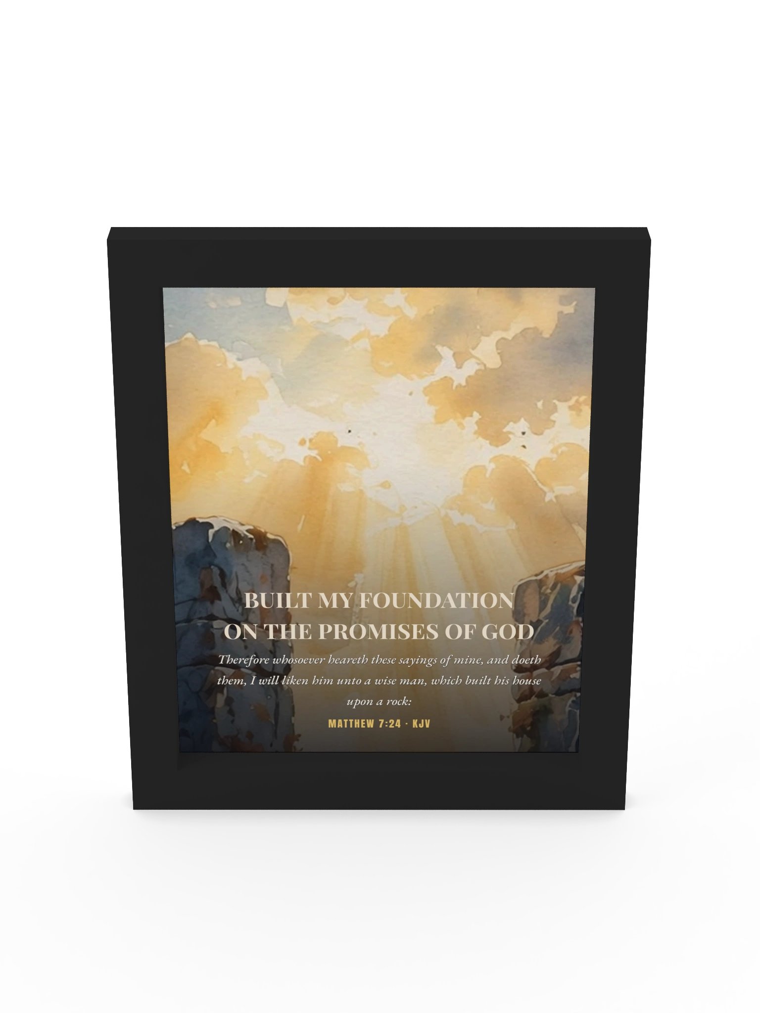 Built on the Promises — Matthew 7:24 Wall Art product image (5)
