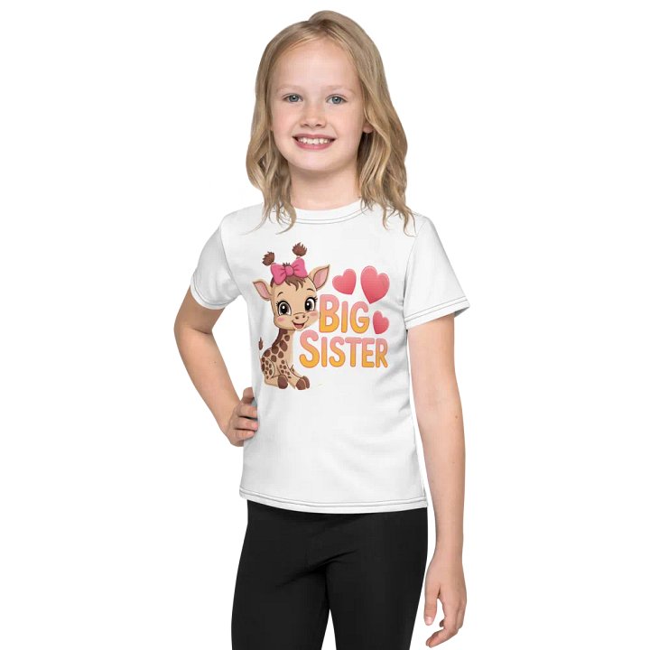 Big Sister Giraffe All-Over Print Kids T-Shirt product image (1)