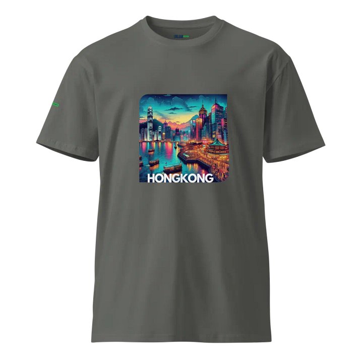 AS Colour Unisex Premium T-Shirt | AI Design Hongkong city product image (1)