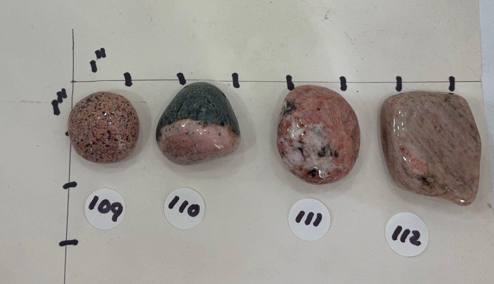 Lake Superior reds and pinks (granites and jasper ) rock cabinet knobs. product image (11)