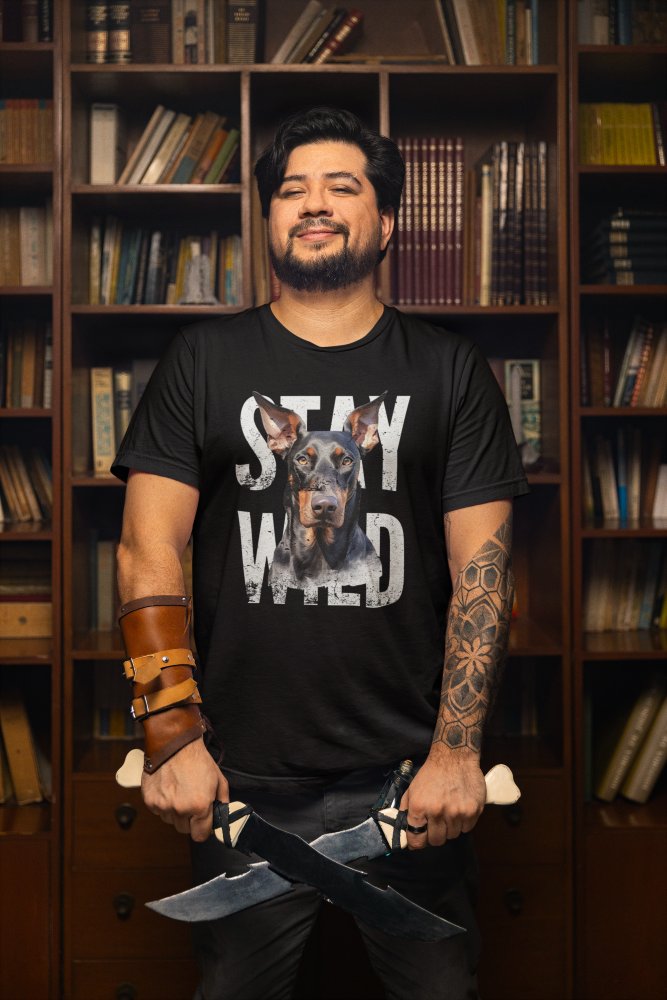 Stay Wild Doberman Regular Fit T-shirt product image (1)