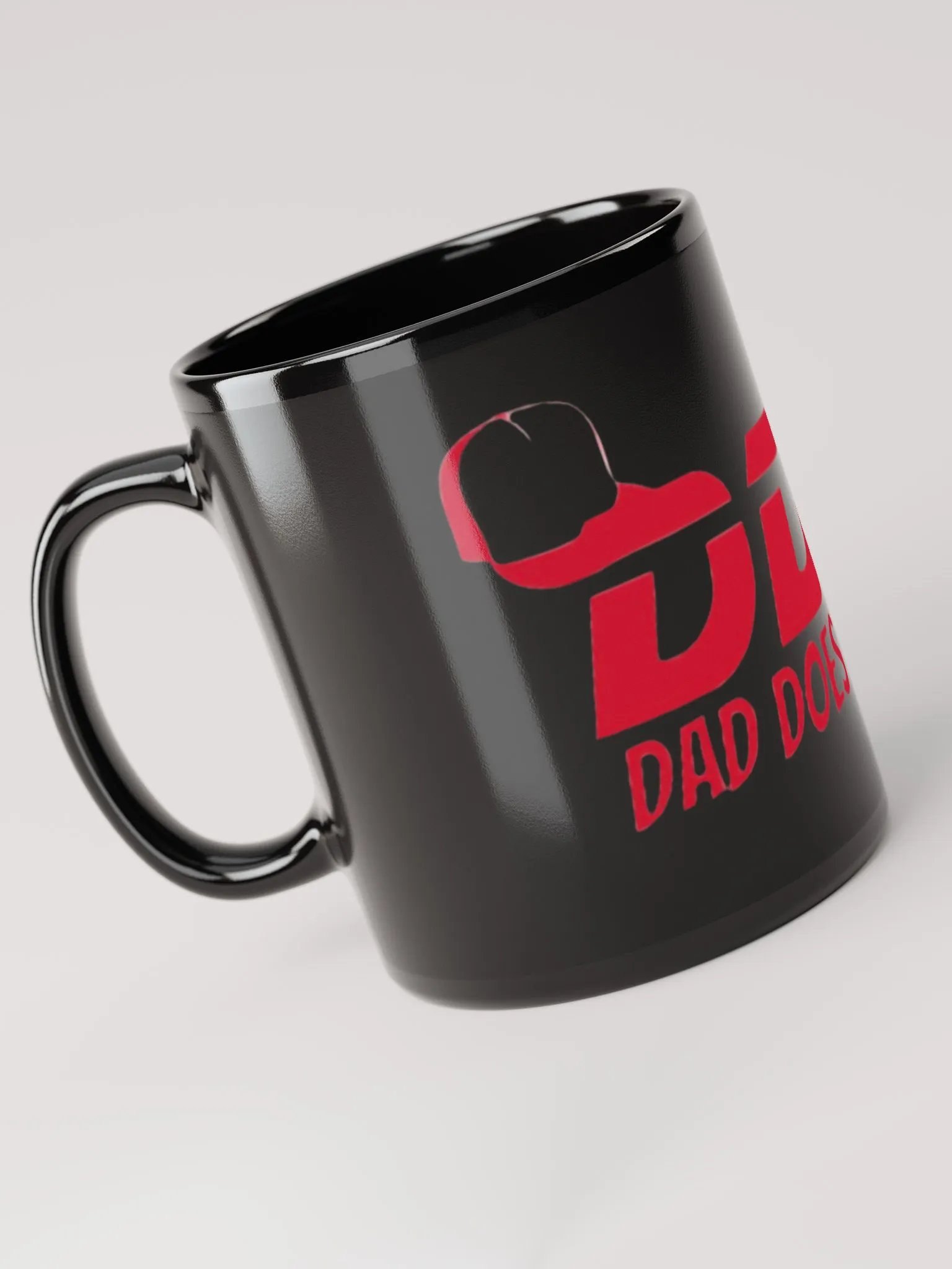 DAD DOES MATTER Black Glossy Mug product image (3)