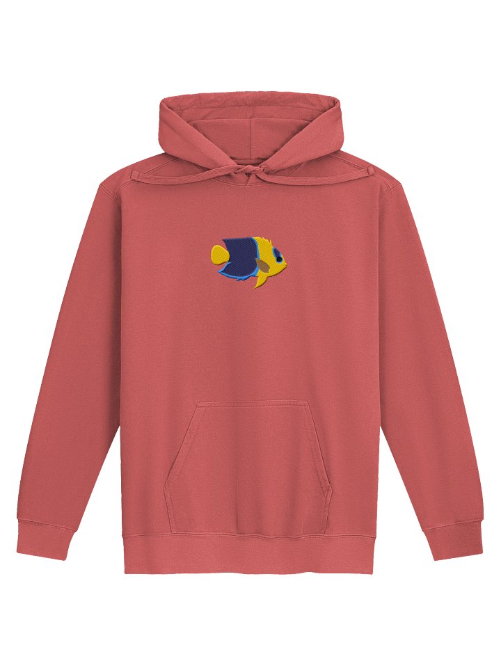 Bicolor Angelfish Premium Hooded Sweatshirt (Embroidered) for Reef and Marine Aquarium Lovers product image (13)