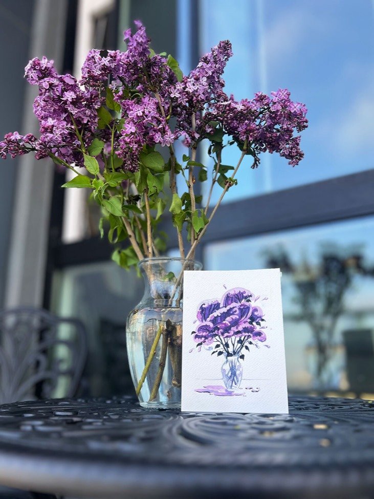 Lilac Ocean Painting product image (3)