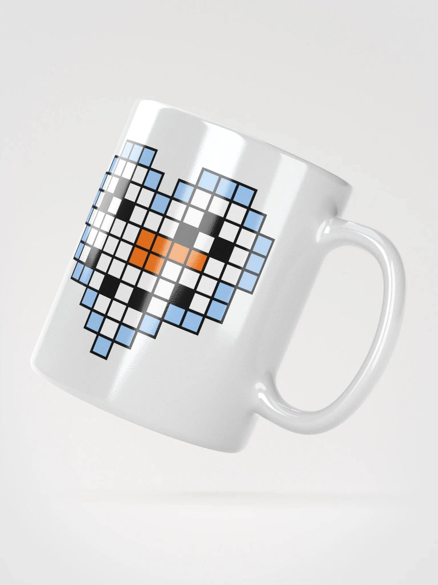 Snowman Heart White Glossy Mug product image (3)