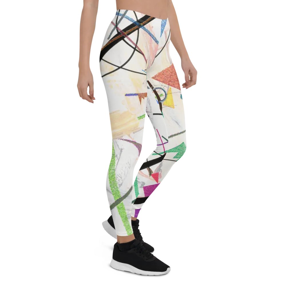 Abstract Lithographic Pattern Design leggings - V2 product image (7)