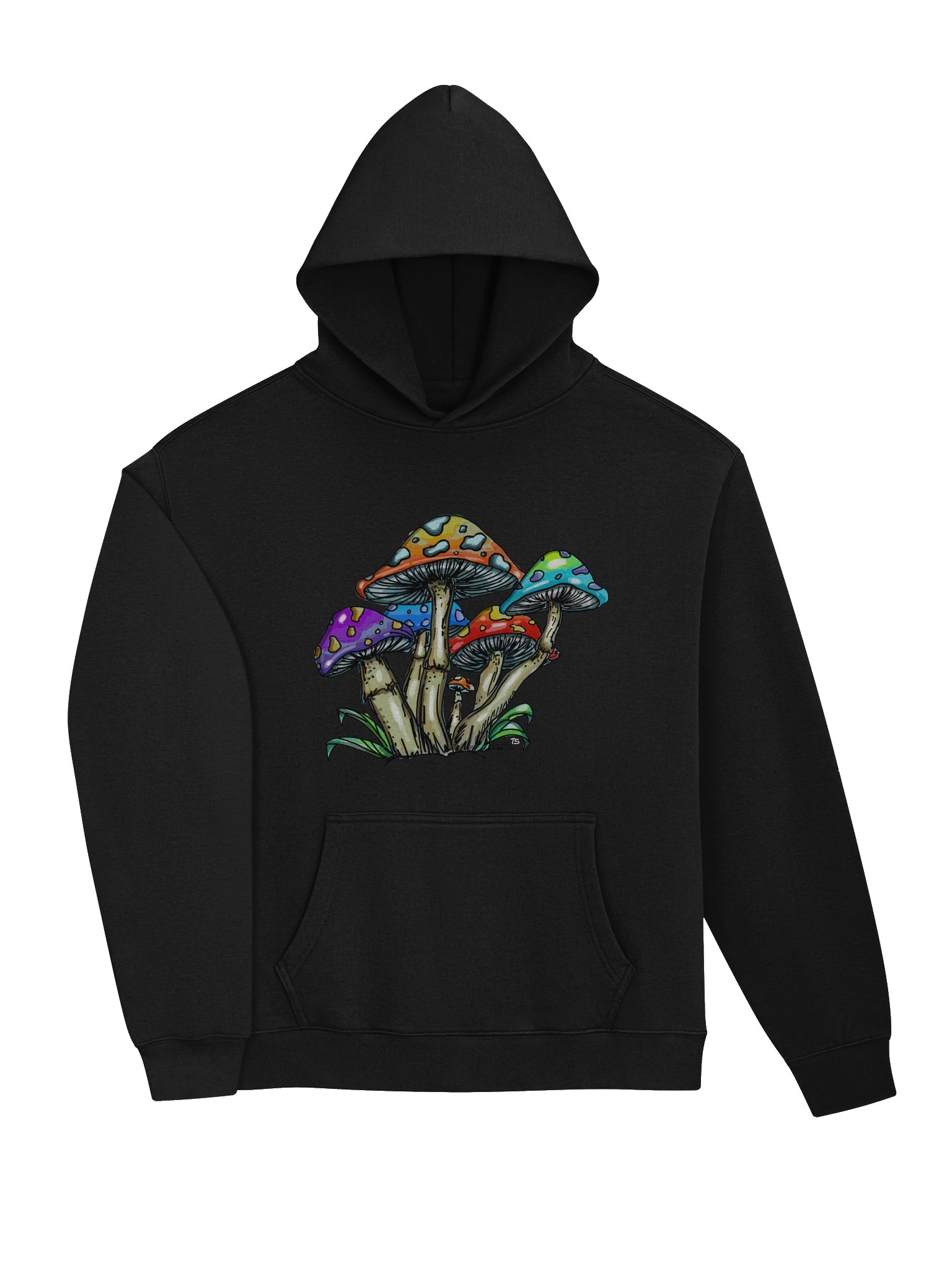Shrooms Oversized Hoodie - Black product image (4)