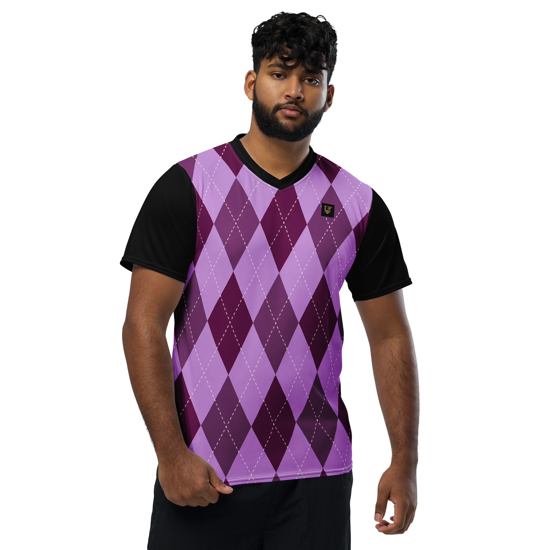 Lafate Store Designer Shirt Purple Pattern- Tiger Back product image (1)
