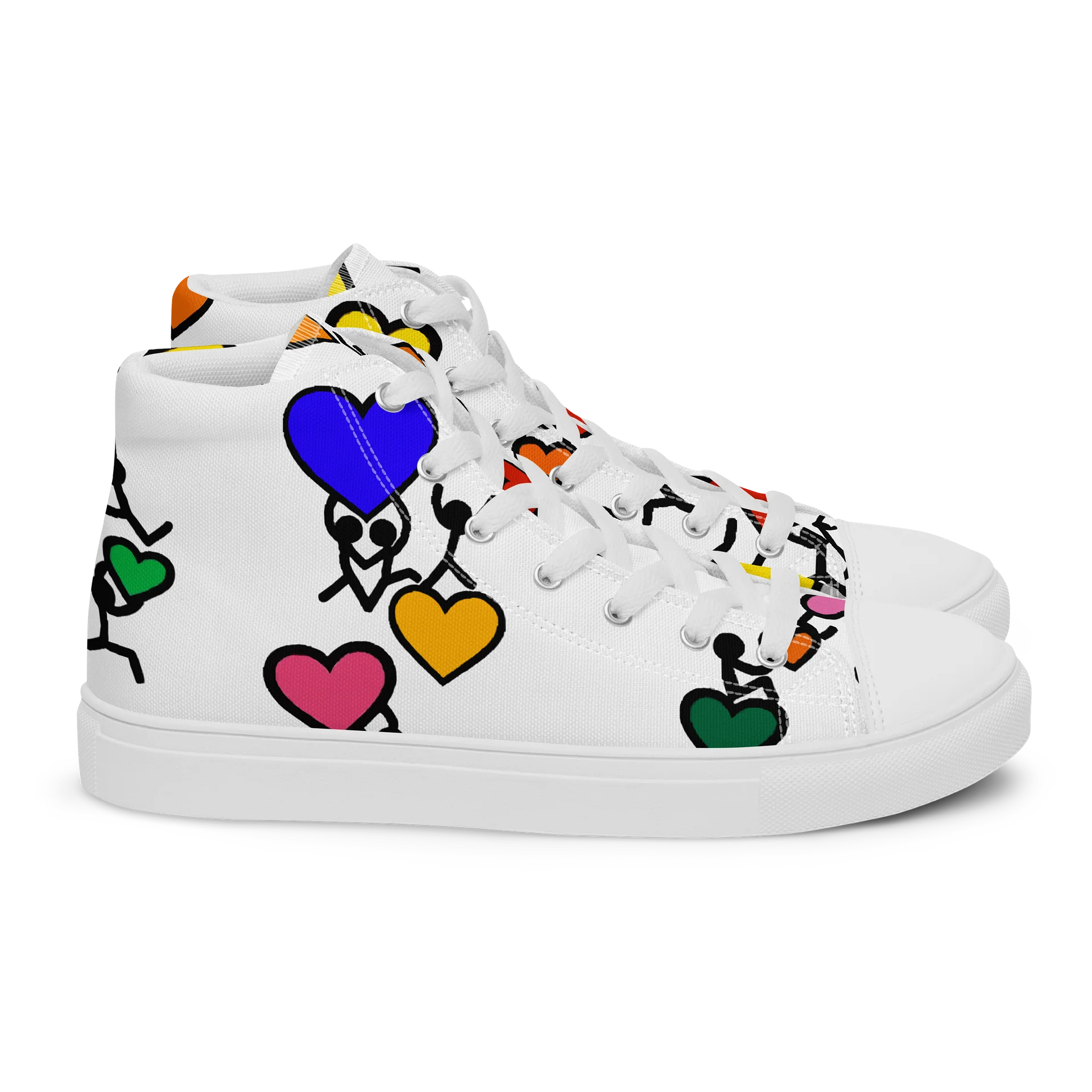 Love in Colour // Woman's Canvas Art High Tops product image (2)